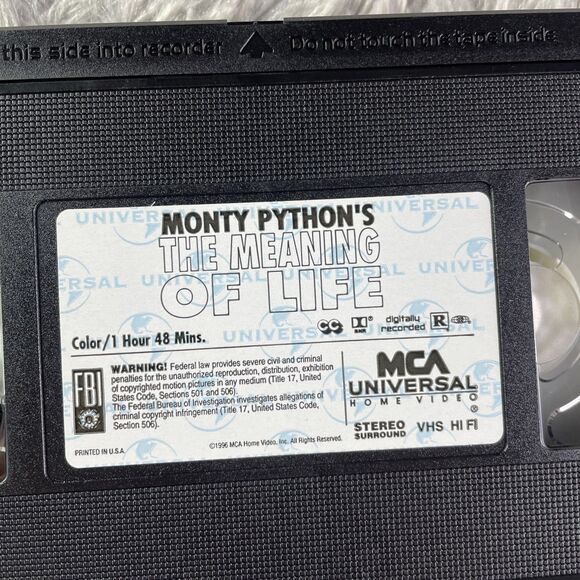 Monty Python's The Meaning of Life (VHS, 1983) Comedy - Picture 9 of 10